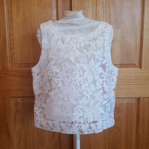 Sheer lace top